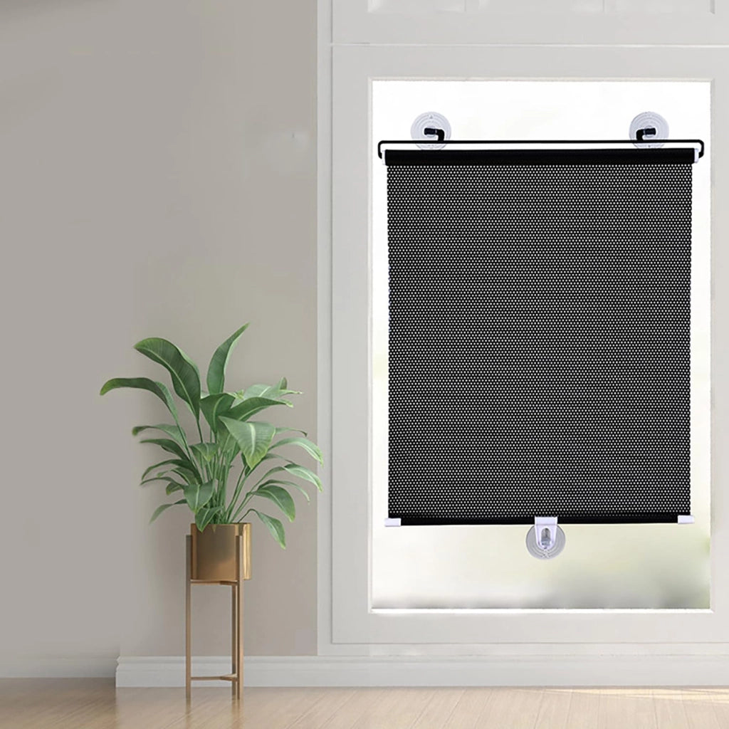 Tenda oscurante senza foratura, 40x125 cm, nera, in PVC, con ventose, confezione singola