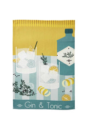 Strofinaccio da cucina "Gin Tonic", 50 x 75 cm, misto cotone e lino