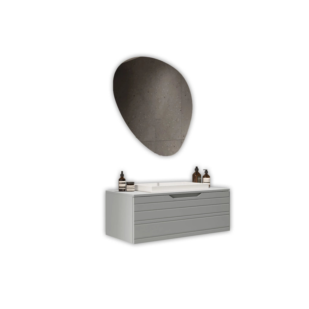 Composizione 3 pezzi SOLMIRA grigio