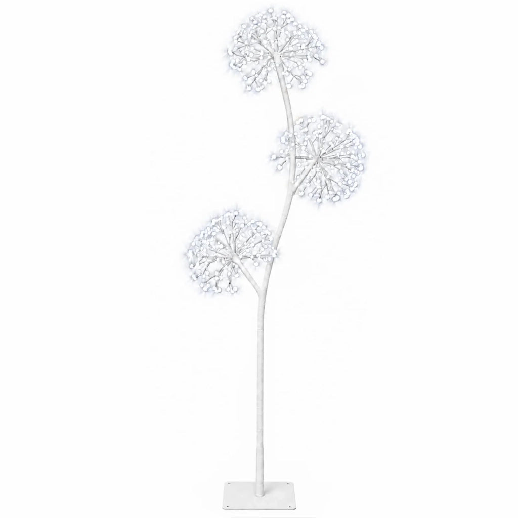 Albero di Natale a LED a forma di S Bianco 18 x 18 x 120 cm 42055336