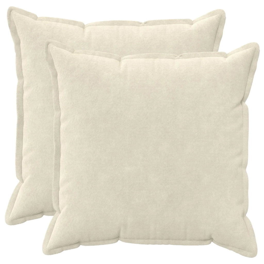 Cuscino da Lanciare 2 pz HOUTEN Crema 80 x 80 cm 936631