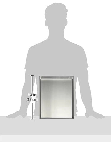 Teglia da forno, in alluminio, rettangolare, 28 cm, color argento