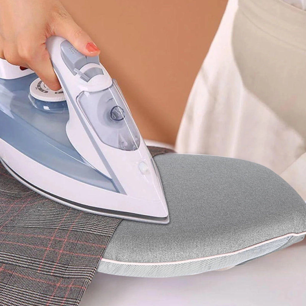 Guanti da stiro con fori per le dita, resistenti al calore, impermeabili, grigi