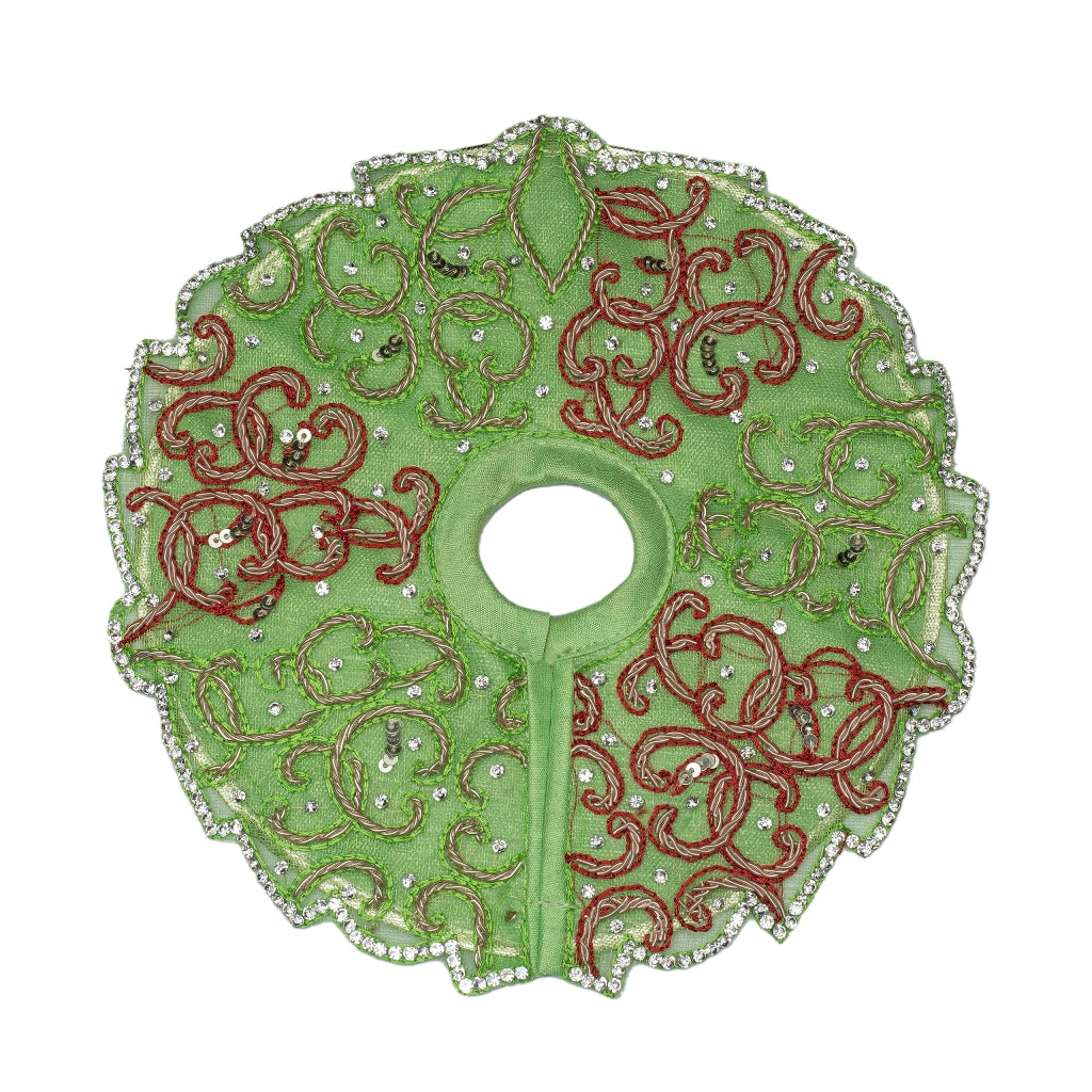 Abito per statua di Krishna, vestito cerimoniale, 20,3 cm, verde