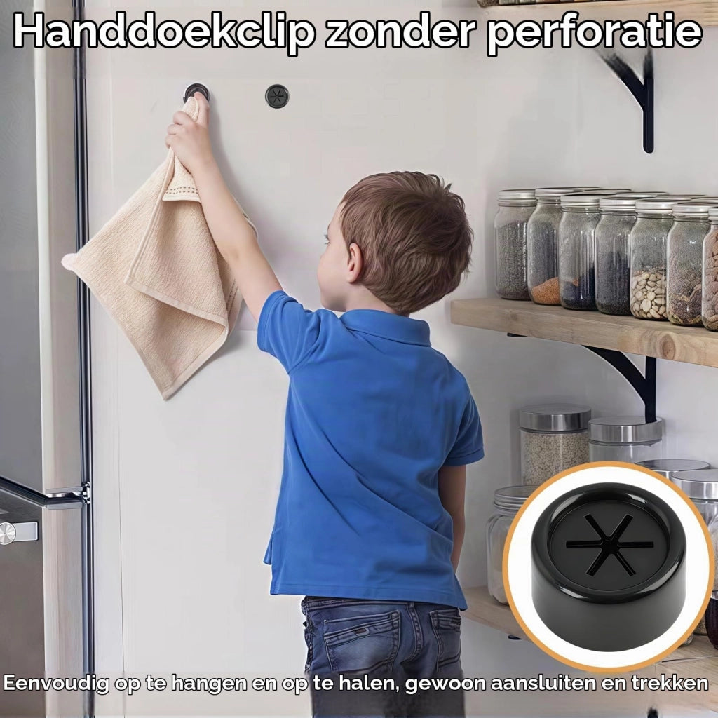 Portasciugamani autoadesivi, set da 5 pezzi, colore nero, dimensioni 24 x 5,7 x 0,9 cm, materiale plastico
