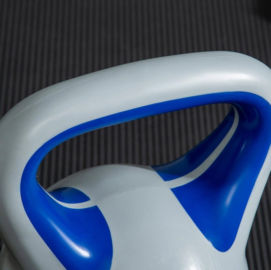 Kettlebell 12 kg 24 x 17 x 28 cm blu per workout in casa