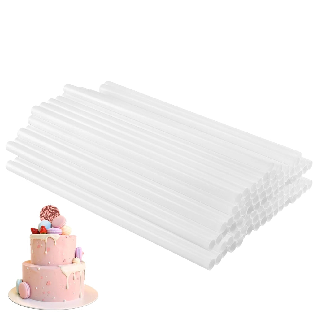 100 supporti per torte in plastica, 30 cm, colore bianco, adatti per torte