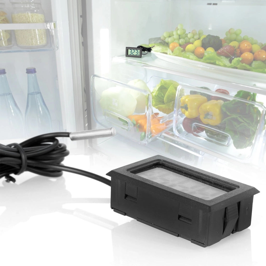 Termometro digitale LCD, da -50 a +110 °C, per frigorifero e acquario