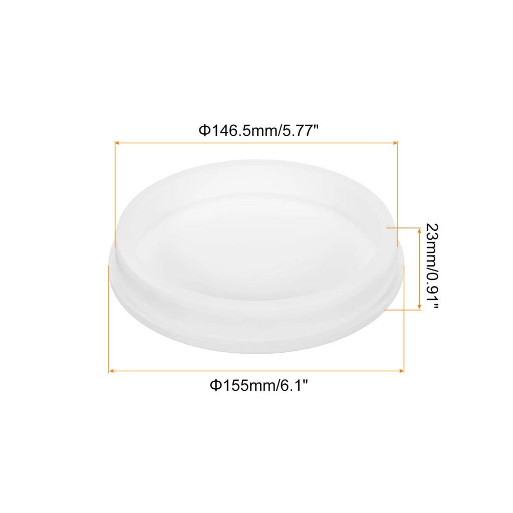 Tappo in silicone a forma di "T", 146,5 mm, per verniciatura a polvere, colore bianco
