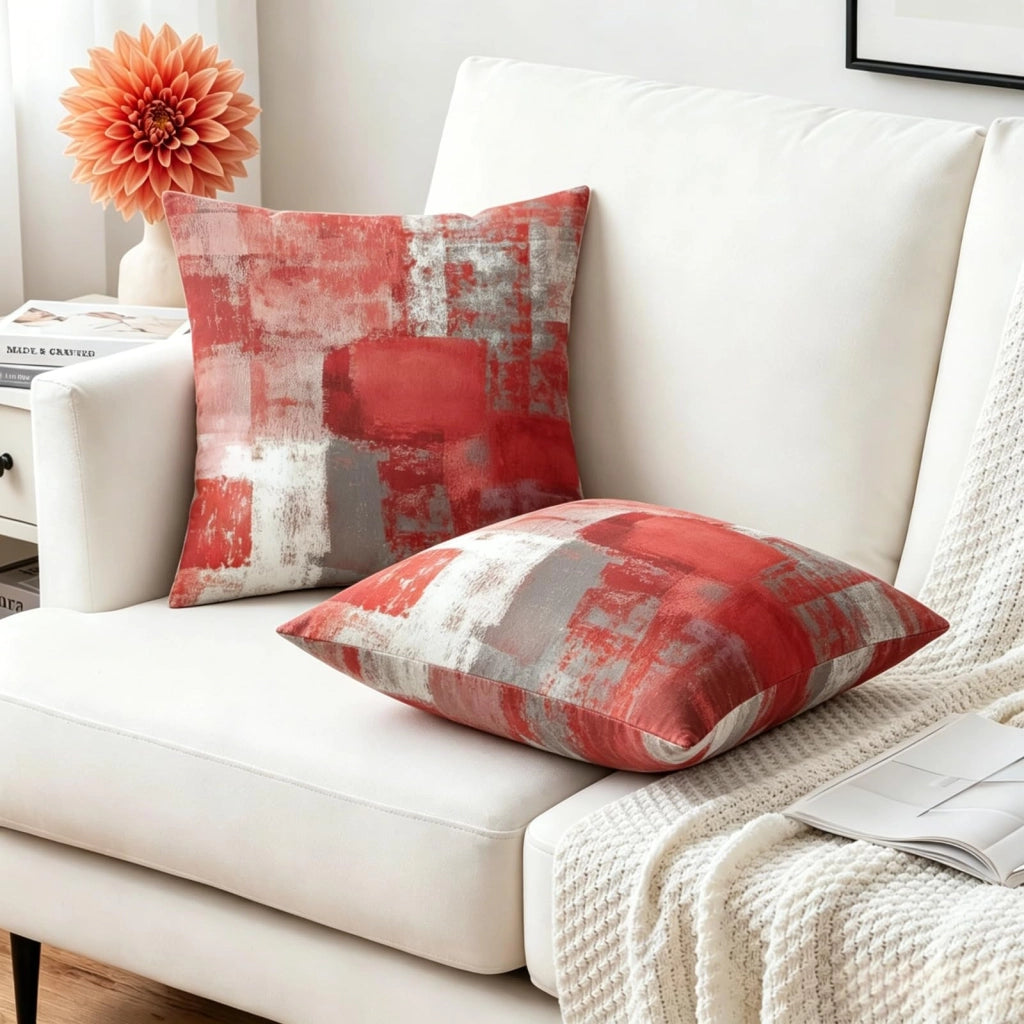 Cuscini decorativi, 45x45 cm, stile Art Déco, confezione da 2, per divano