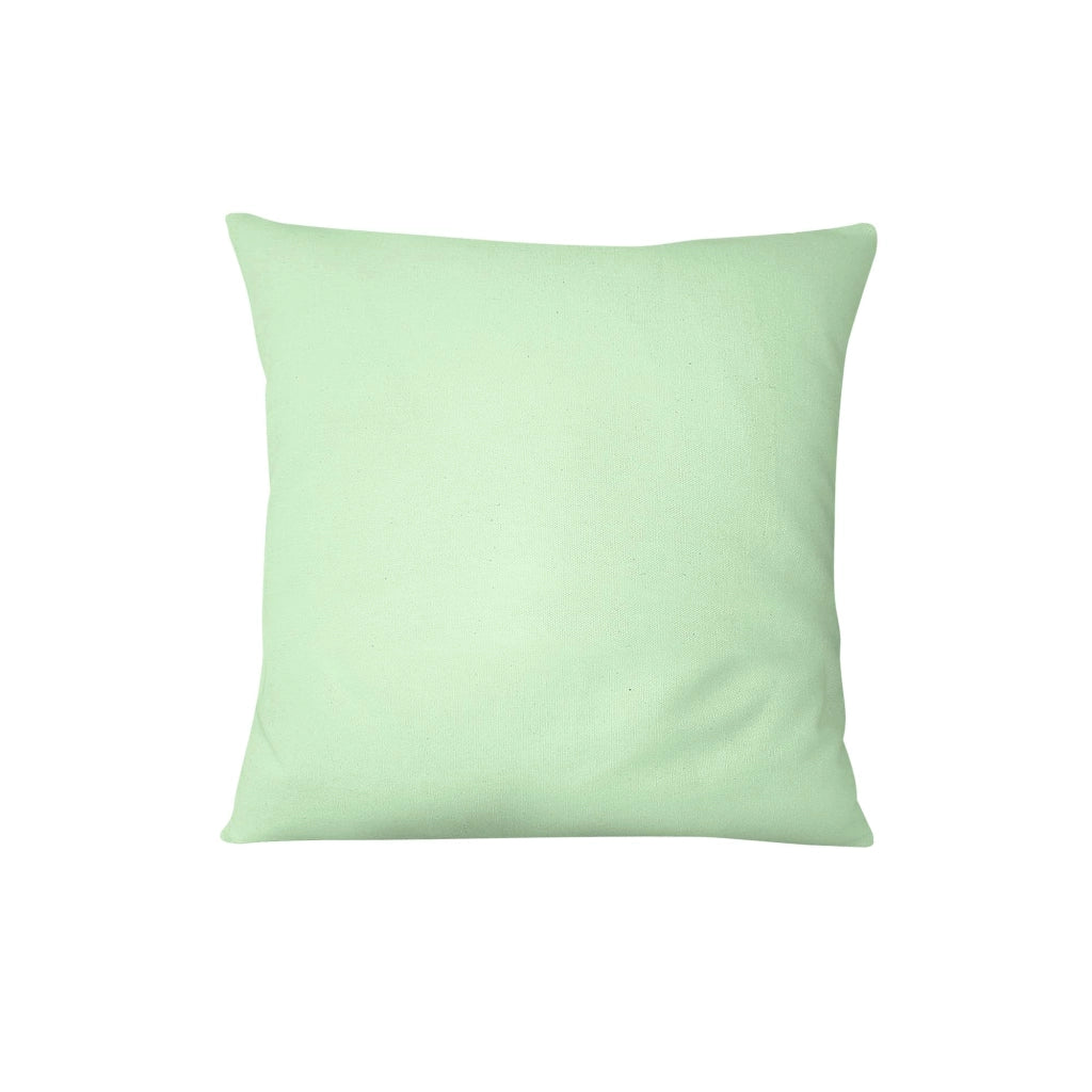 Custodia per cuscino 60x60 cm, verde chiaro, in poliestere, con cerniera