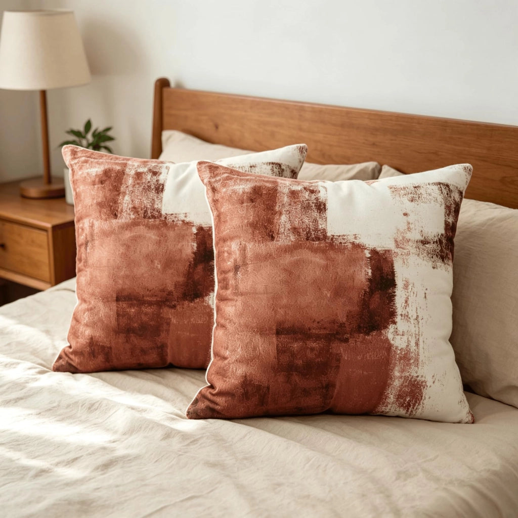 Coperte per cuscini, 40x40 cm, set da 2, design astratto, motivo: ali