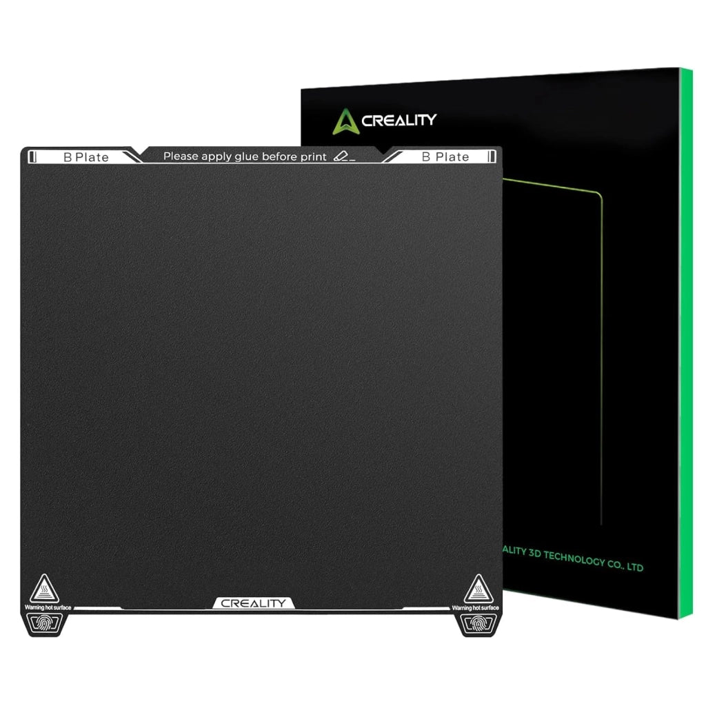 Supporto stampabile di dimensioni 315x310 mm, realizzato in resina epossidica, acciaio elastico, con magnete, compatibile con K1 Max