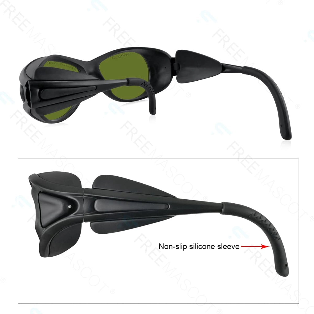 Occhiali di protezione laser professionali OD 8+ 190nm-450nm / 800nm-1100nm per tipiche luci laser 405nm, 445nm, 808nm, 980nm, 1064nm, 1070nm, 1080nm (Stile 2)