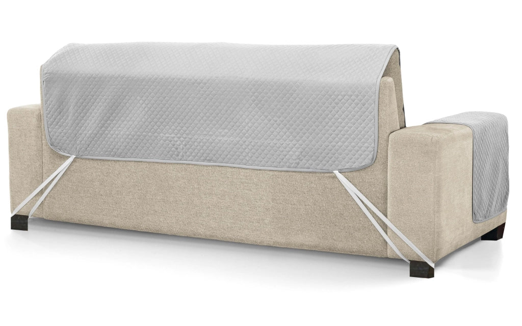 Copridivano per divano a 3 posti, modello Diamond XL, grigio/antracite, 170 cm