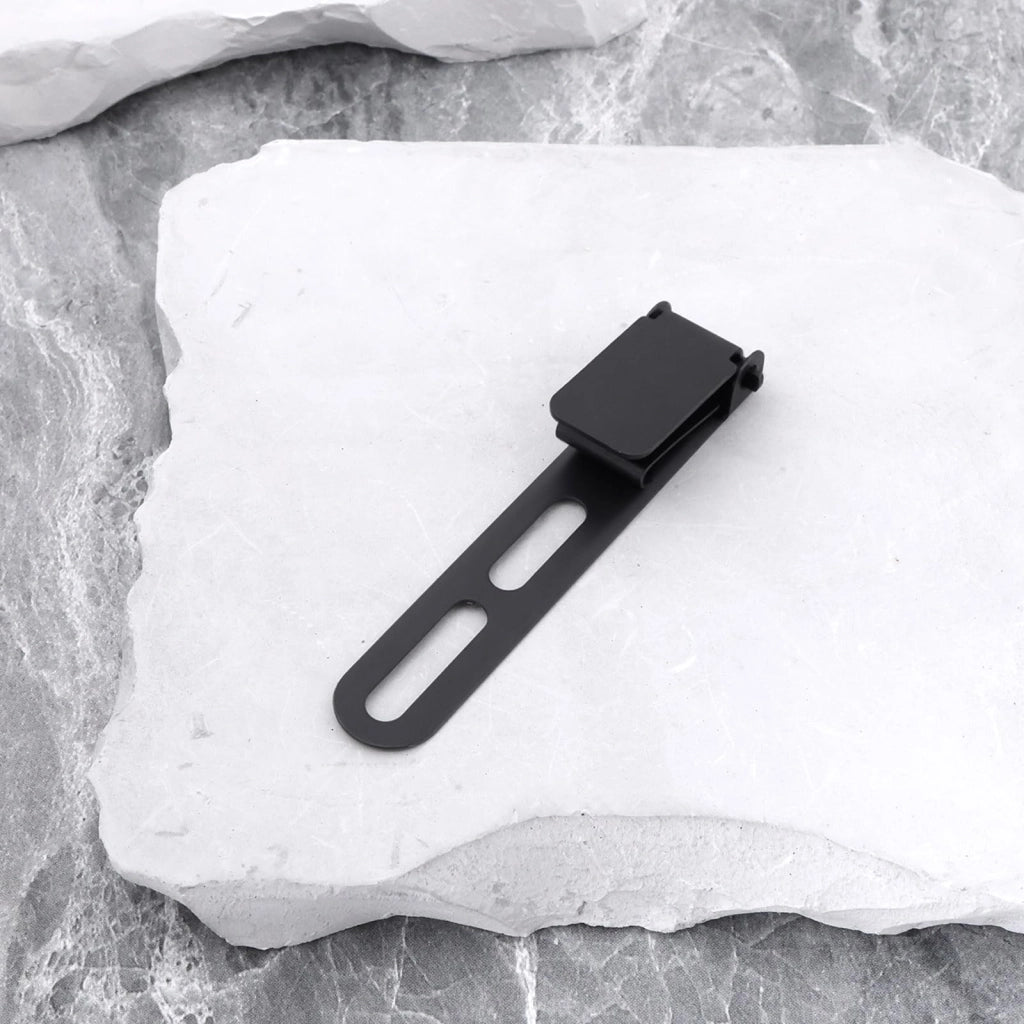Clip per feste, confezione da 2, dimensioni 85x15 mm, colore nero, con viti