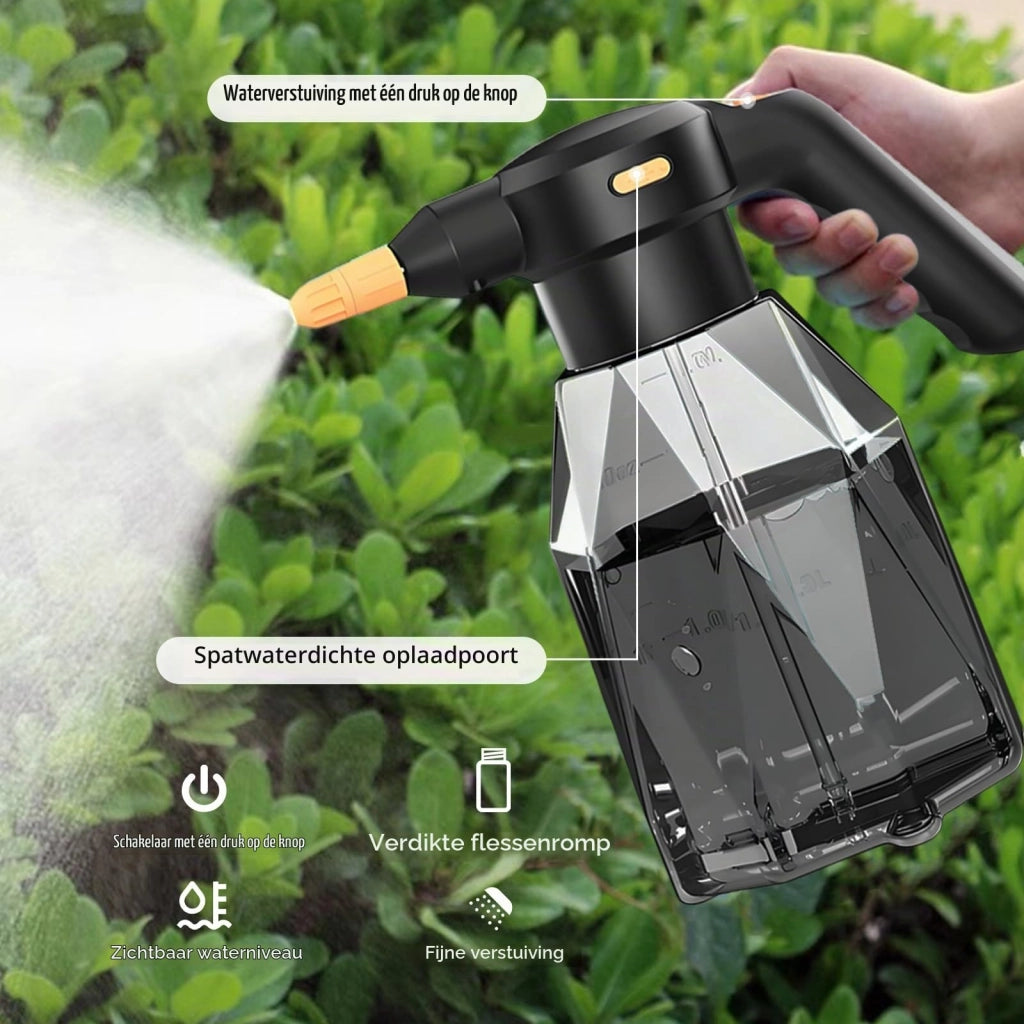 Flacone spray elettrico da 2 litri, ricaricabile, con erogatore regolabile