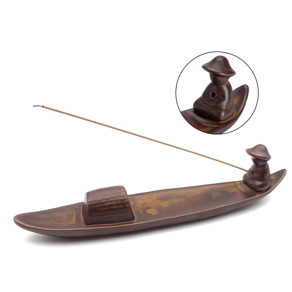 Portacenere a forma di barca, in Vetroceramica, blu, 25,6 cm