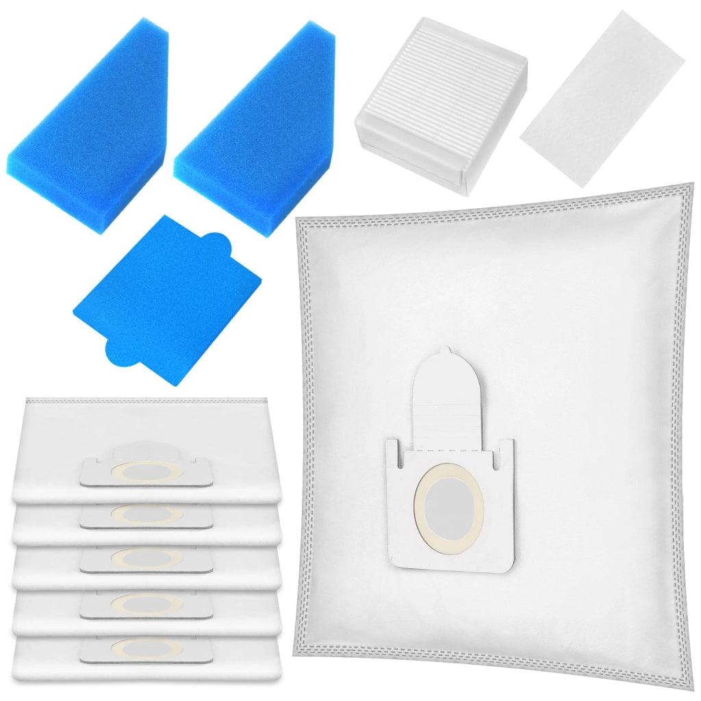 Set di sacchetti per aspirapolvere, 12 pezzi, compatibili con gli aspirapolvere Thomas Aqua Pet & Family