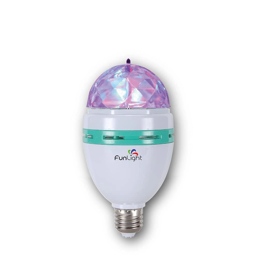 Lampada LED orientabile, 3W, bianca, con rotazione a 360°, realizzata in plastica