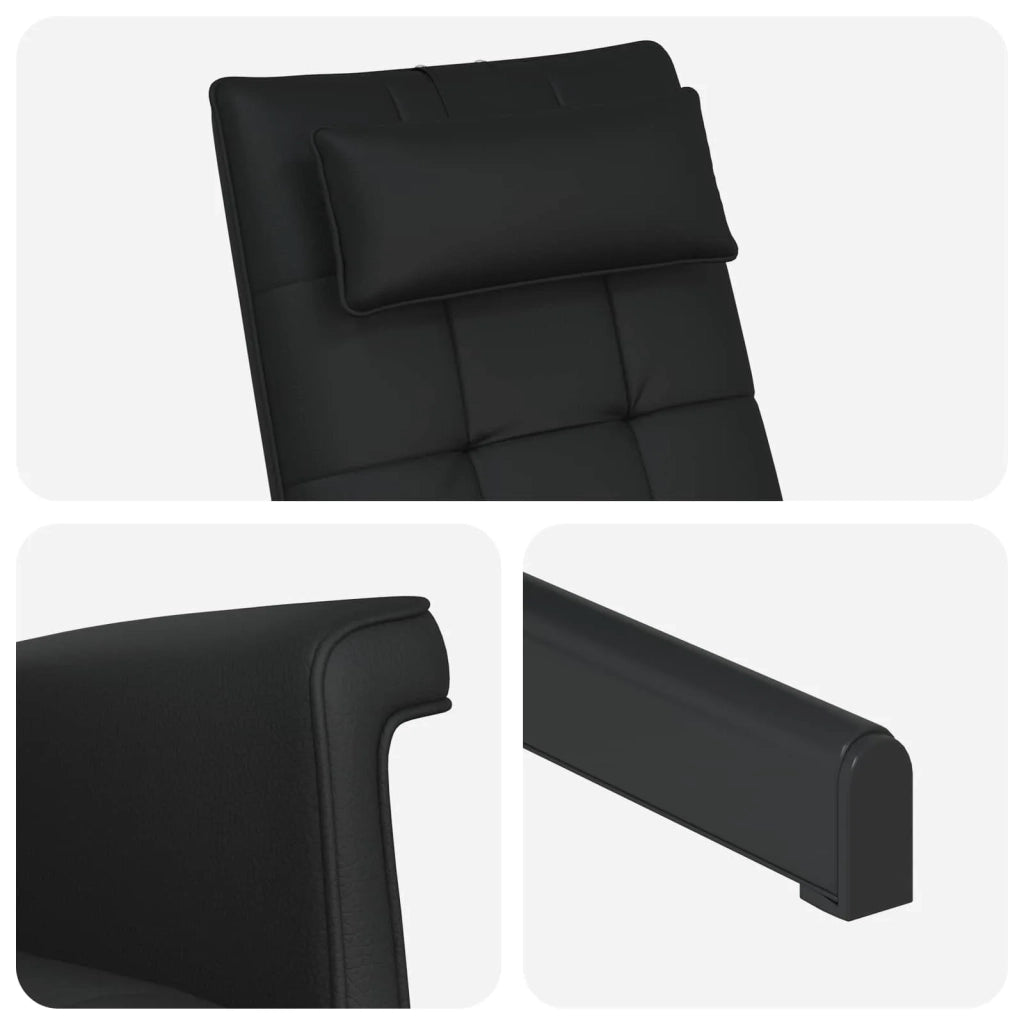 Sedia girevole Nero Similpelle 42045625