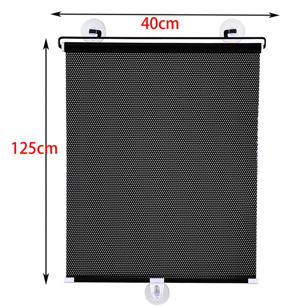Tenda oscurante senza foratura, 40x125 cm, nera, in PVC, con ventose, confezione singola