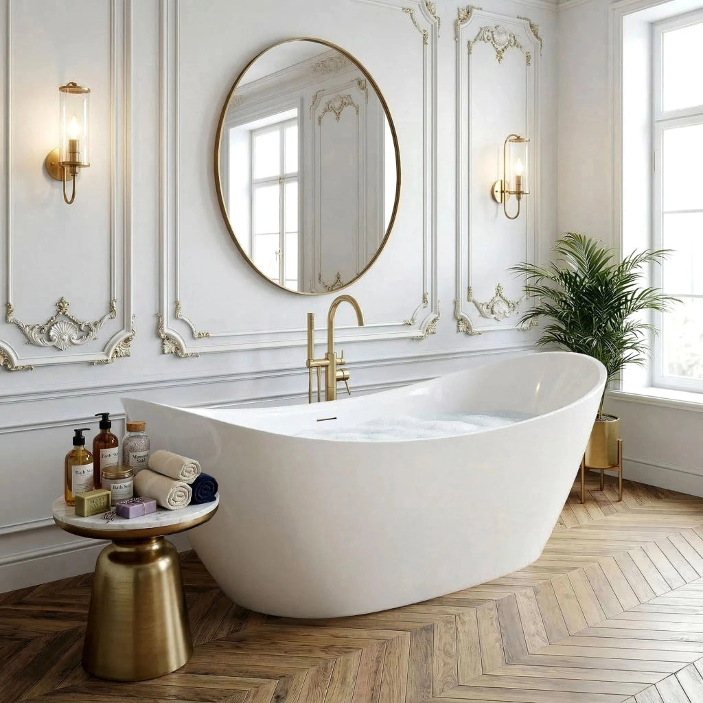 Vasca Bagno Da Terra Rea Ferrano 180 Copritappo nero