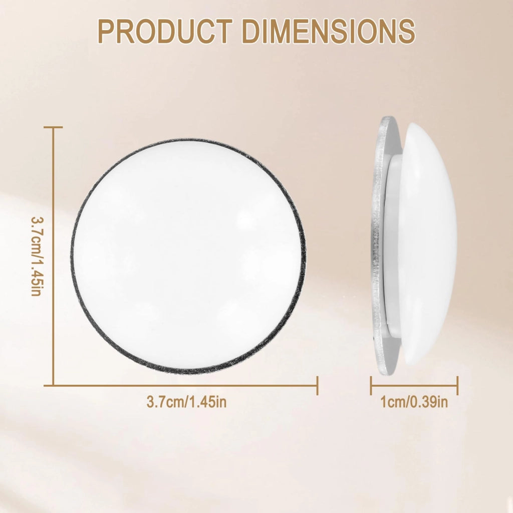 10 pesi magnetici per tende, impermeabili, bianchi, 4 cm