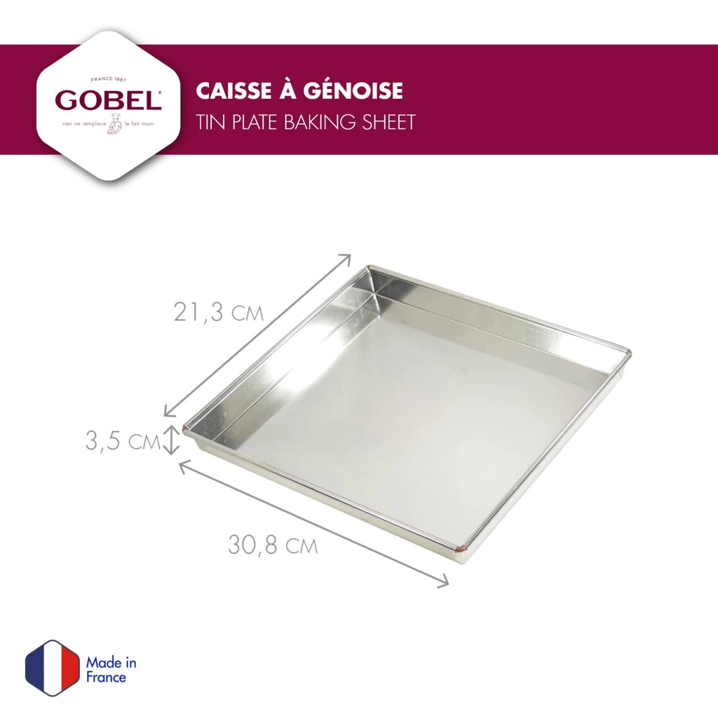 Teglia rettangolare in ghisa, dimensioni 30,6 x 20,4 x 3,6 cm, colore bianco
