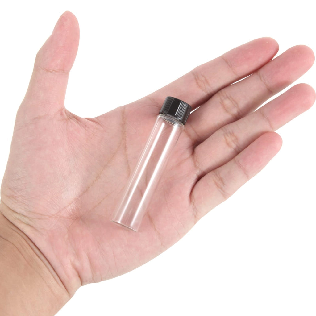 Flaconi di vetro da 7 ml con tappo, 25 pezzi, a tenuta stagna