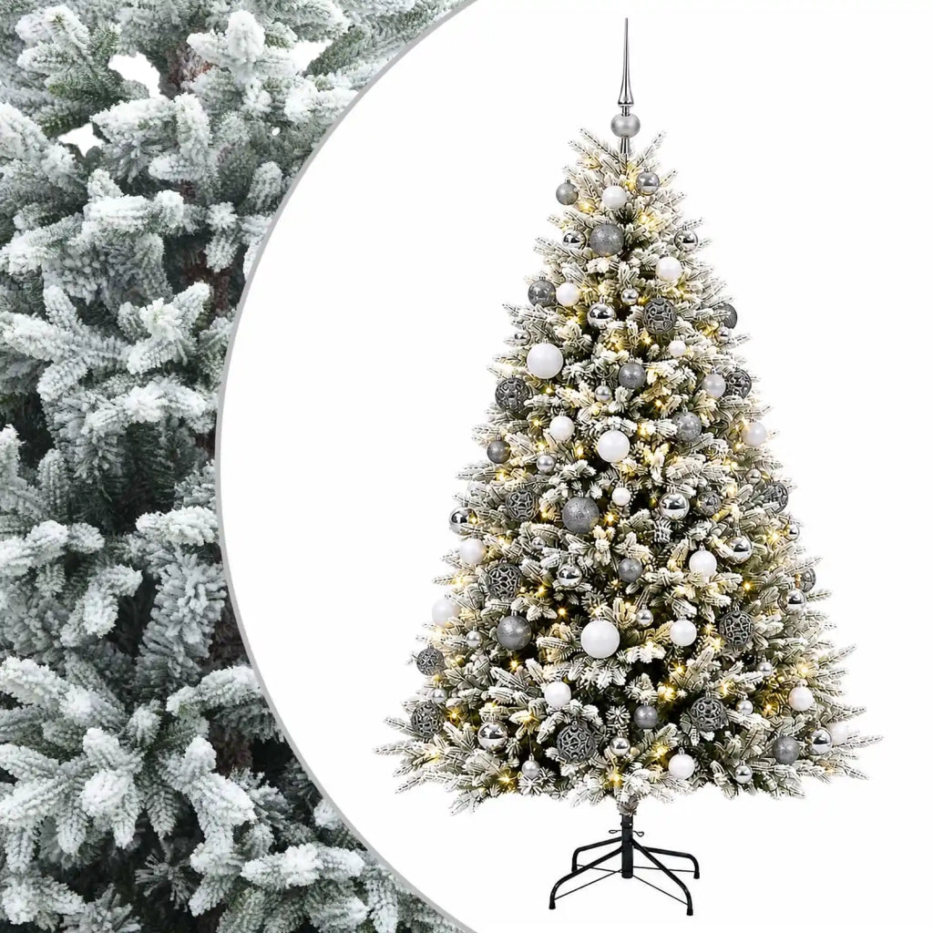 Albero di Natale Artificiale con Palline 210 cm 300 LED 3467264