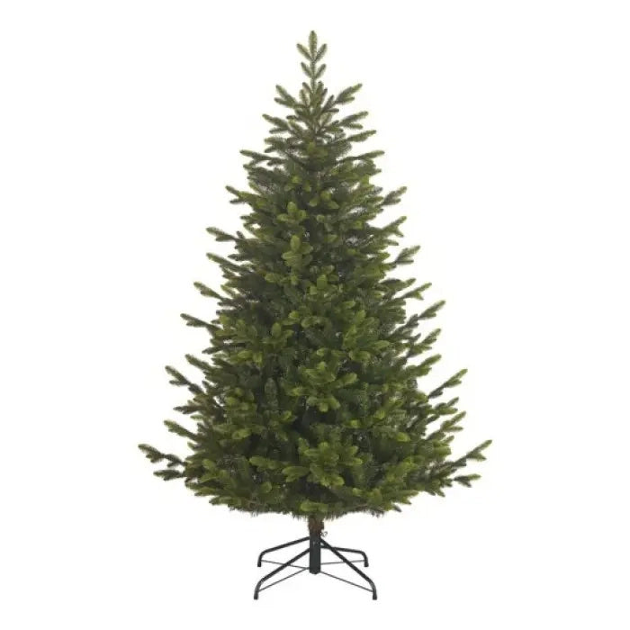 Albero di Natale Burton verde automodellante Ø140 × H215 cm con 2715 rami