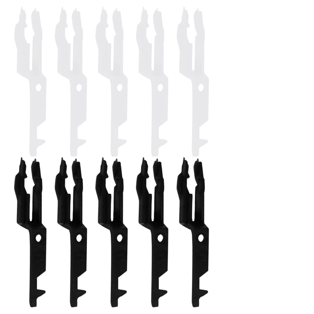 Chiavi di prova per rilevatori di fumo, confezione da 10 pezzi, 5,8 cm, colore nero/bianco