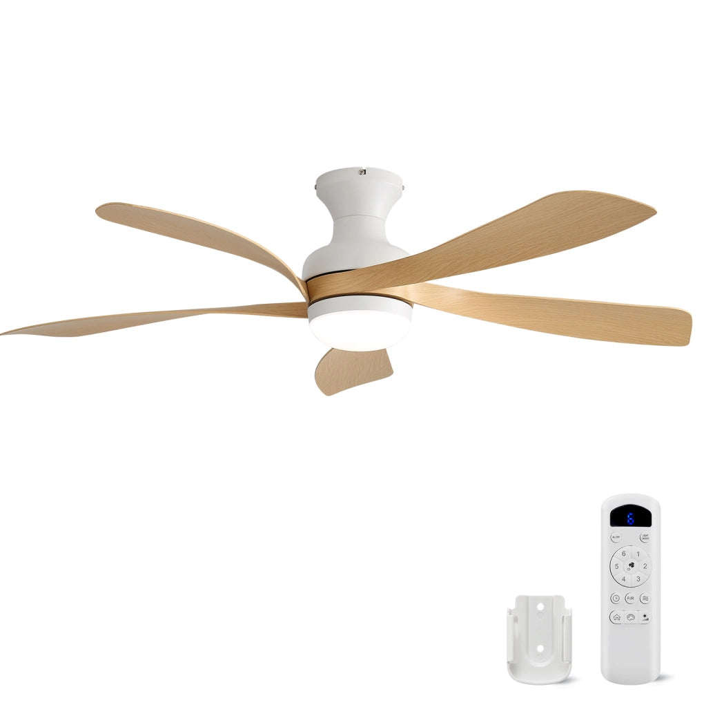 Ventilatore da soffitto a montaggio diretto con LED dimmerabile e telecomando