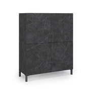 Credenza alta ALVEA marmo nero
