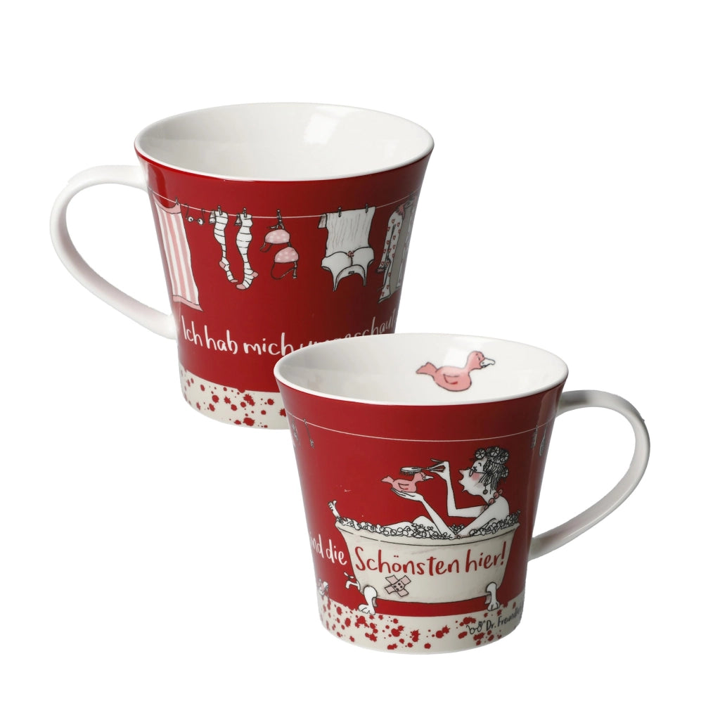 Tasse da caffè, 9,5 cm, porcellana fine, con scritta – Dr. Barbara Freundlieb