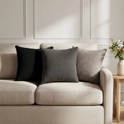 Federa 2 pz HEERLEN Grigio Chiaro 30 x 30 cm Bouclé 907449