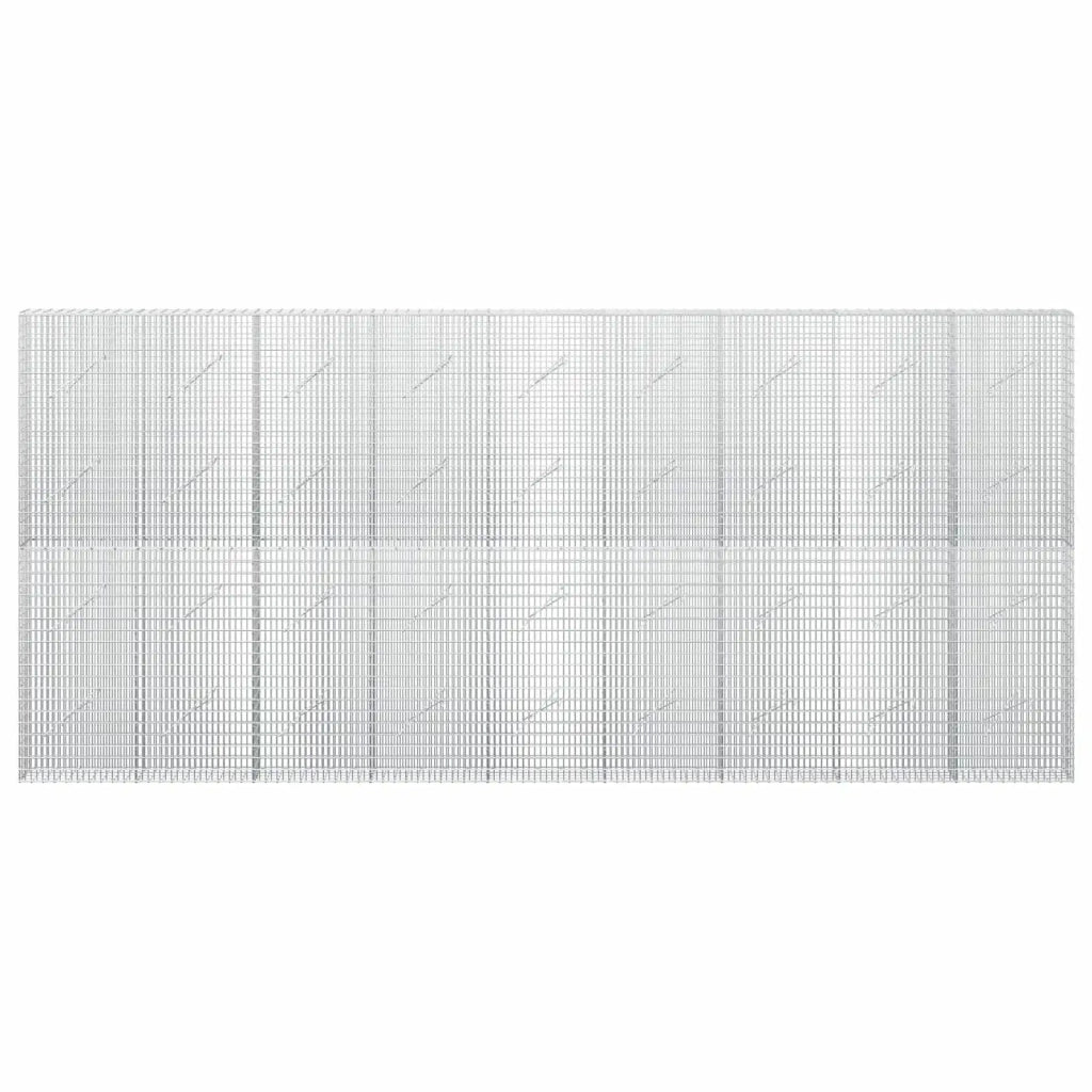 Gabione con Filo da 5 mm e Rete da 5x2,5 cm 450x10x200 cm 3463539