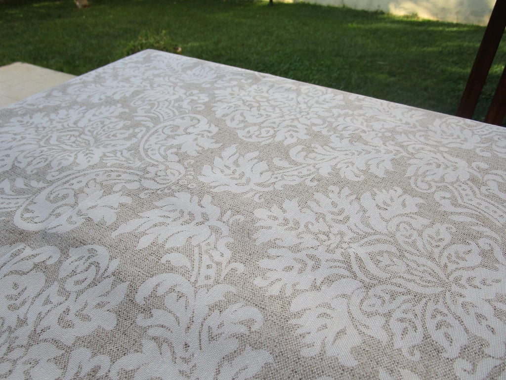 Tovaglia rettangolare, dimensioni 140x140 cm, design etico, 100% cotone