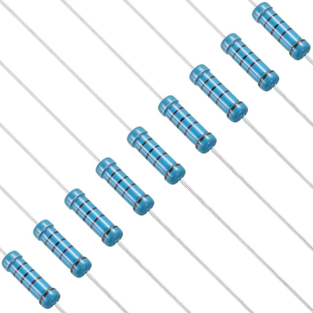 Resistenza da 91k Ohm, confezione da 50 pezzi, a film metallico, potenza 2W, tolleranza ±1%