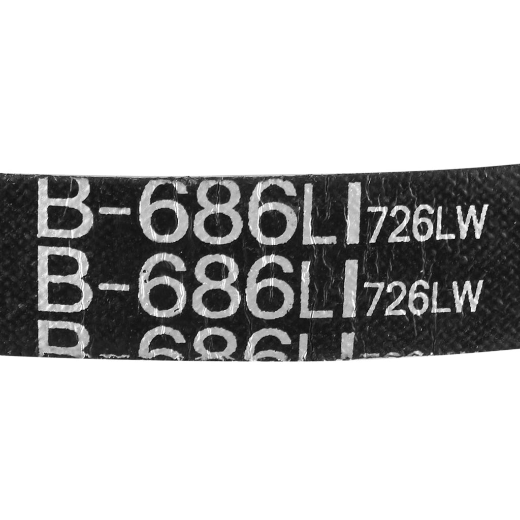Cinghia a V, modello B-686/B27, dimensioni 27 pollici x 16 mm x 11 mm, in gomma, profilo B