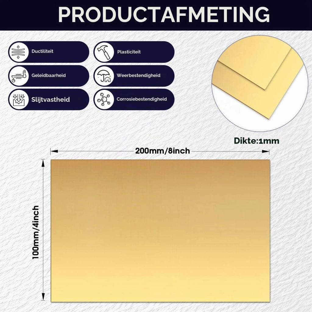 2 lastre di ottone da 1 mm, 100x200 mm, purezza 99,9%, per incisione, fai da te