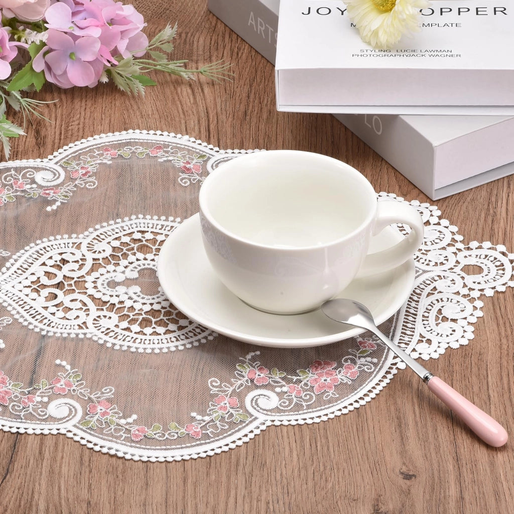 Set da 2 tovagliette ovali, 30x44 cm, color marrone