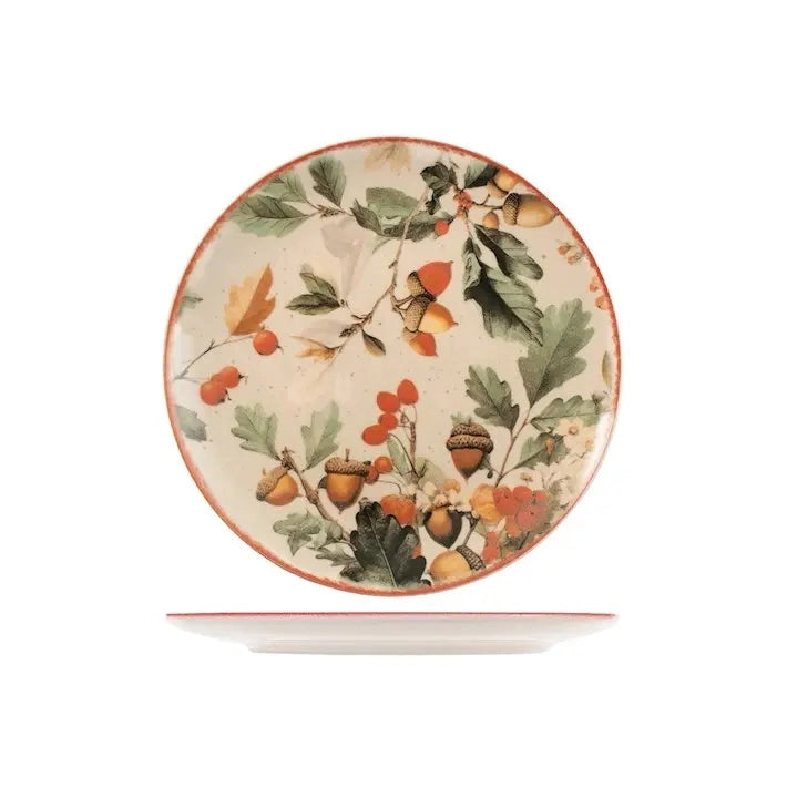 Servizio tavola Crimson Leaves 18 pezzi in stoneware Coupe