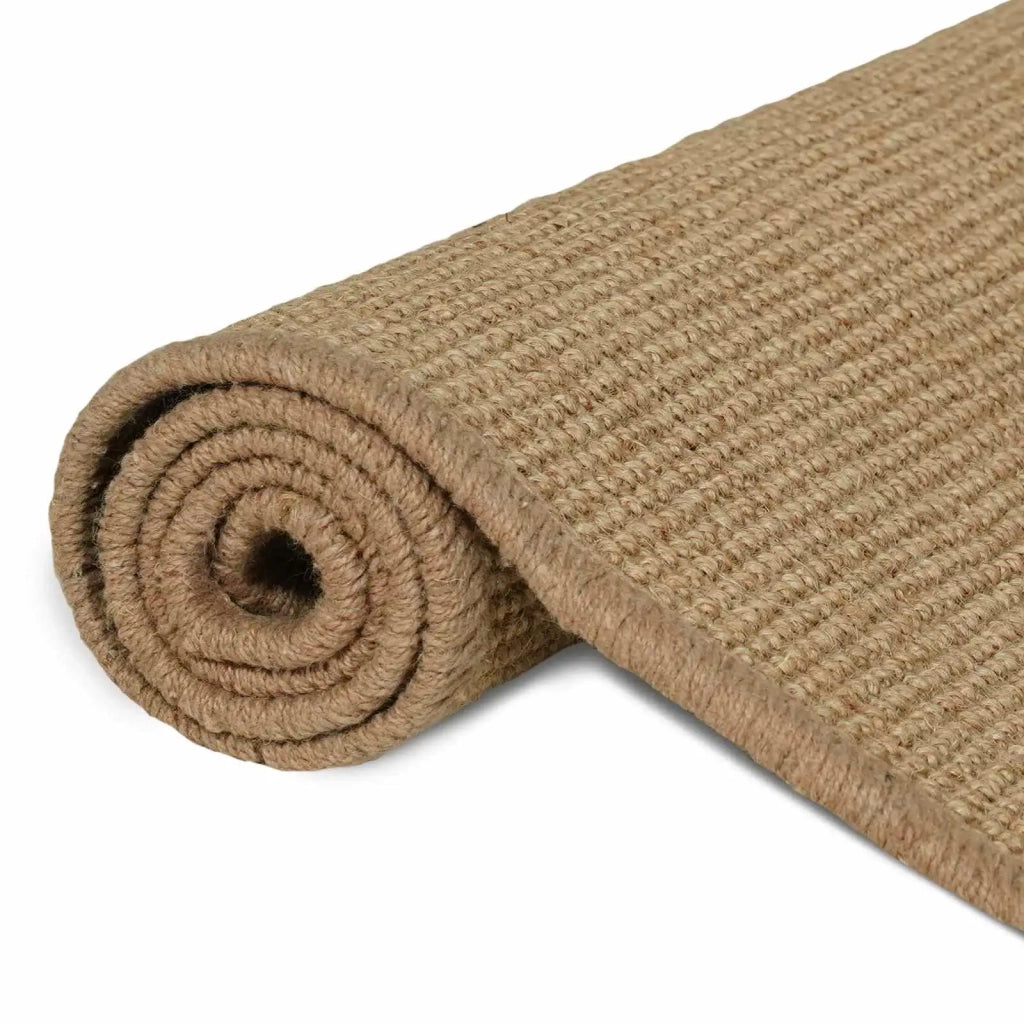 Tappeto da Area Marrone Chiaro 300 x 300 cm Juta 42010789