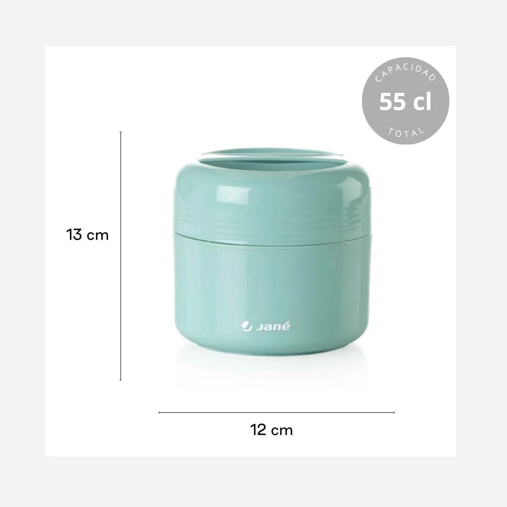 Termos per pappa, 55 cl, adatto al microonde, colore verde menta