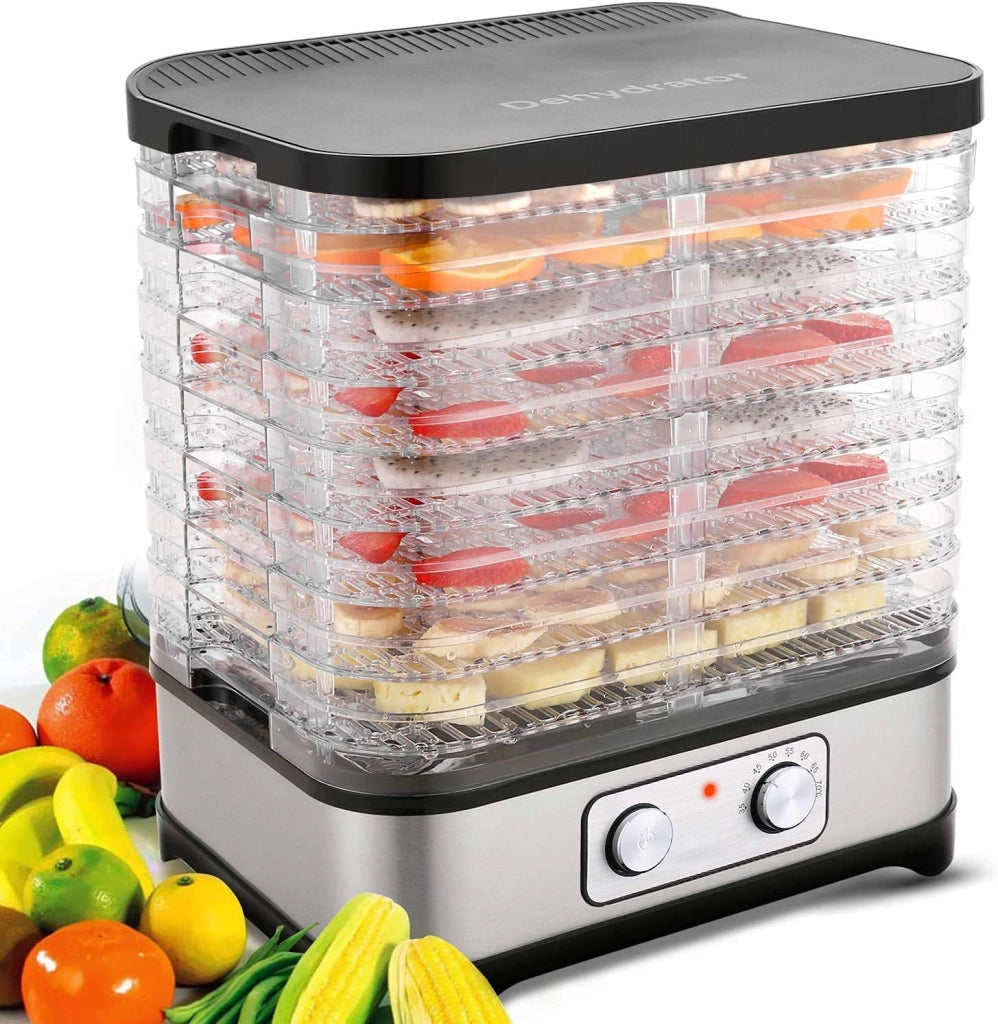 Essiccatore a 8 livelli, 400 W, timer a 72 ore, temperatura da 35 a 70 °C, privo di BPA