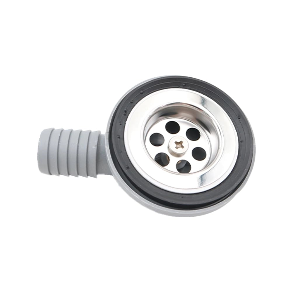 Kit di scarico in acciaio inossidabile a 90° per lavabo, attacco da 50 mm