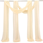 Tenda in tulle per arco nuziale, 75x300 cm, color champagne