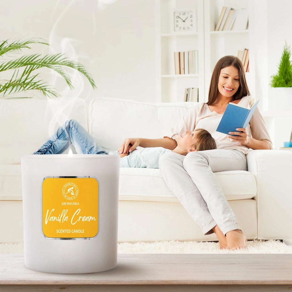 Sojakerze Vanilla Cream 200 g – Profumo di vaniglia, durata della combustione: 45 ore